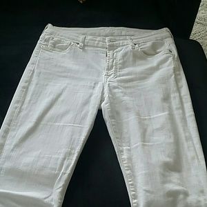 Seven For All Mankind Kimmie crop white demin